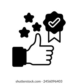 Appreciation icon in vector. Logotype
