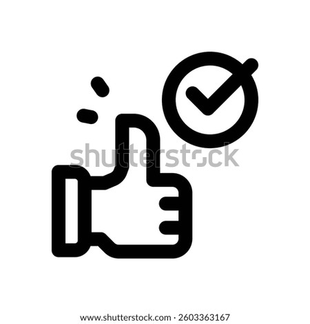 appreciation line icon. Clean and minimalist vector icon for websites, mobile apps, presentations, and logos. Fully scalable and customizable for any project.