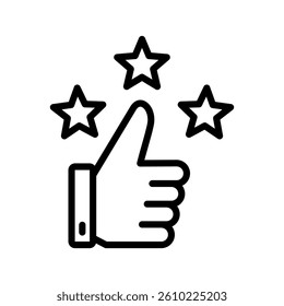 Appreciation Line Vector Illustration On White Background.