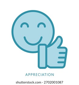 Appreciation Mini Illustration Icon. Use For Modern Concept, Print, Ui, Ux Kit, Web And App Development. Vector Related To Business Finance, Management And More
