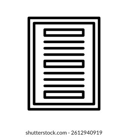Appreciation Plaque Vector Line Icon Design