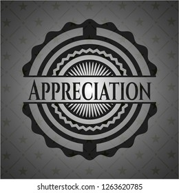 Appreciation retro style black emblem