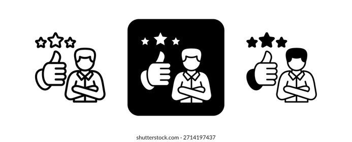 Apreciação Cor sólida e desenho de linha preta conjunto de ilustração vetorial