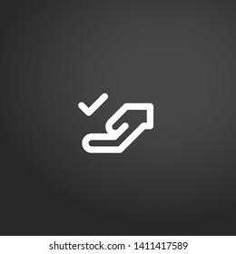 Appreciation vector icon. Appreciation concept stroke symbol design. Thin graphic elements vector illustration, outline pattern for your web site design, logo, UI. EPS 10.