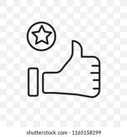 Appreciation vector icon isolated on transparent background, Appreciation logo concept