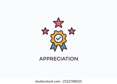 Icono De Vector De Apreciación O Ilustración De Logo