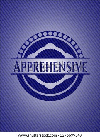 Apprehensive with denim texture