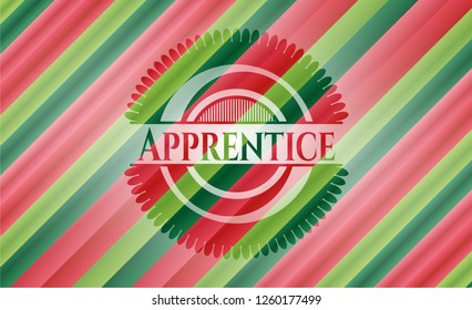 Apprentice christmas style emblem.