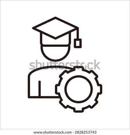Apprentice Icon Line Vector Illustration