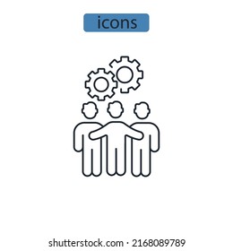 apprentice icons  symbol vector elements for infographic web