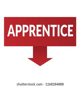 apprentice sign,label. apprentice speech bubble. apprentice tag sign,banner