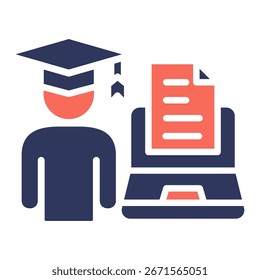 Elemento De Ícone De Aprendizagem Para Design E Vetor