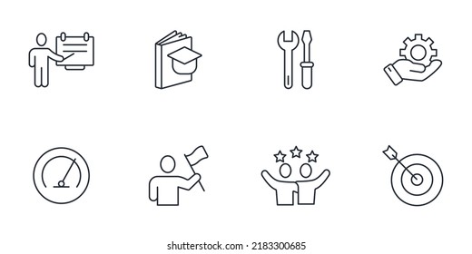 apprenticeship icons set . apprenticeship pack symbol vector elements for infographic web