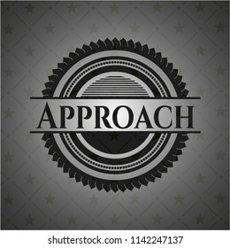 Approach dark emblem. Retro