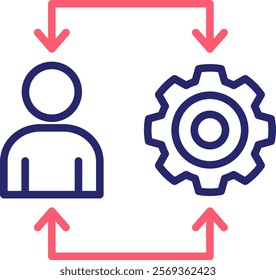 Approach Icon Color Vector Illustration