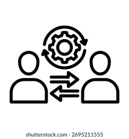 Ilustración vectorial de diseño de línea de icono de aproximación