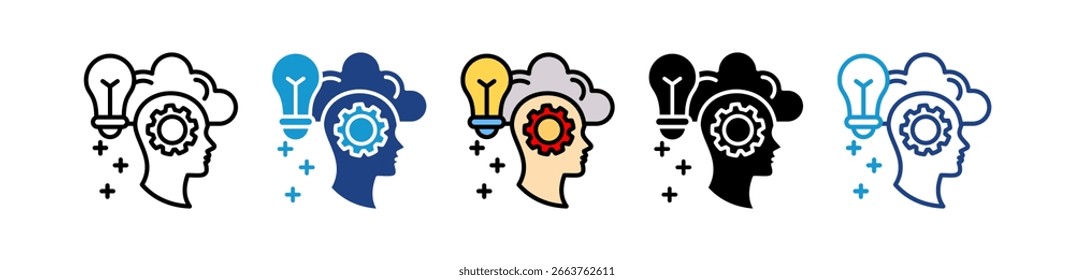 Icono de aproximación Ilustración vectorial múltiple