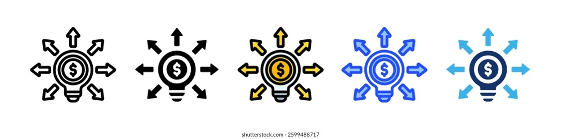 Approach Icon Set With Multiple Style Collection