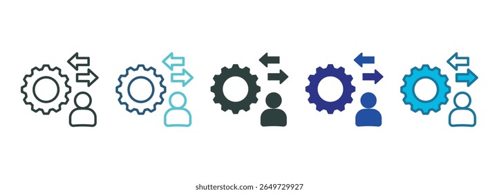 Approach Icon Set Multiple Style Of