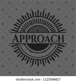 Approach realistic black emblem