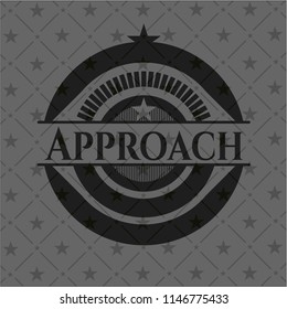 Approach realistic black emblem