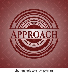 Approach realistic red emblem
