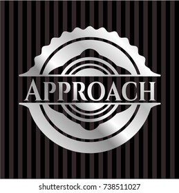 Approach silver badge or emblem