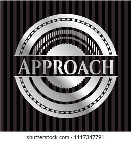 Approach silver emblem or badge