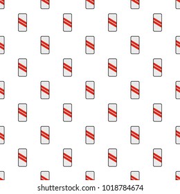 Approaching the railway pattern seamless in flat style for any design