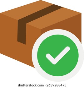 Approval Agreement Check Icon Vector Flat Illustration