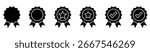 Approval Certified Seal and Quality Guarantee Icons