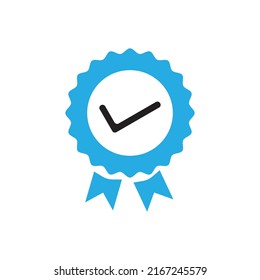 approval check badge vector design