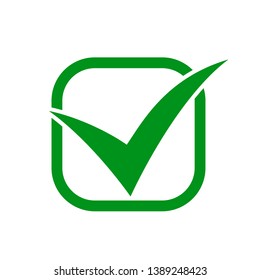 Approval check icon isolated, quality sign – vector for stock