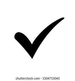 Approval check icon isolated, quality sign, tick – vector