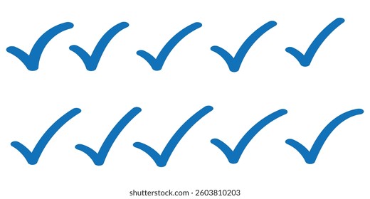 Approval check icon isolated, set quality sign, tick. Check mark. Icon for design. Easily editable. Approve Line Icon Design with Editable Stroke. Suitable for Web Page, Mobile App, UI, UX and GUIDES.