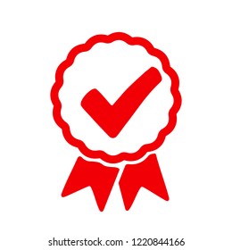 Approval check icon, quality sign – for stock