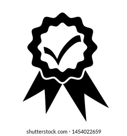 Approval check mark icon - Vector