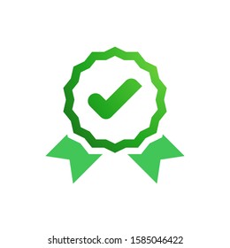 Approval check mark logo template vector icon design