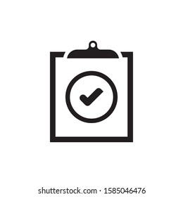 Approval check mark logo template vector icon design