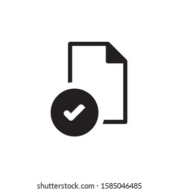 Tick File Folder Icon Stock Vector (Royalty Free) 1357001237