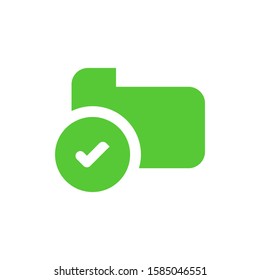 Approval check mark logo template vector icon design