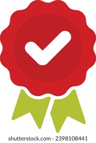 Approval check vector color icon | Approved  sign | Certified symbol