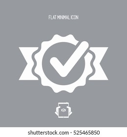 Approval check - Vector flat minimal icon