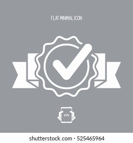 Approval check - Vector flat minimal icon