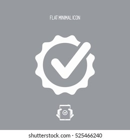 Approval check - Vector flat minimal icon