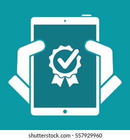 Approval check - Vector flat minimal icon
