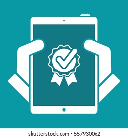 Approval check - Vector flat minimal icon