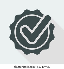 Approval check - Vector flat minimal icon