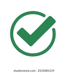 Approval check vector icon design