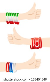 Approval gesture flag concept